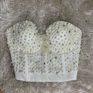 Crop top with studs